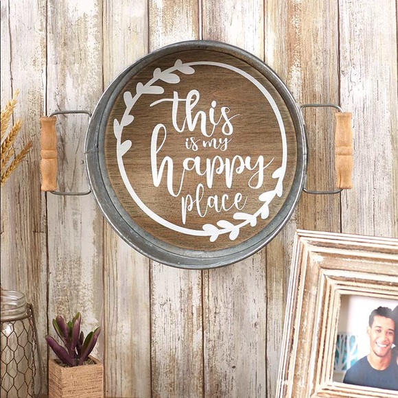 Tray Wall Hanging Happy - Picture 1 of 2